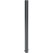 Dekorativ puller | st�lr�r � 89 mm | med flad top | fastmonteret, til indst�bning i beton med jordanker, total l�ngde ca. 1300 mm | uden �je